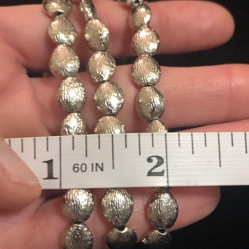 Silver Tone Stretchy Bracelet Set of Three
